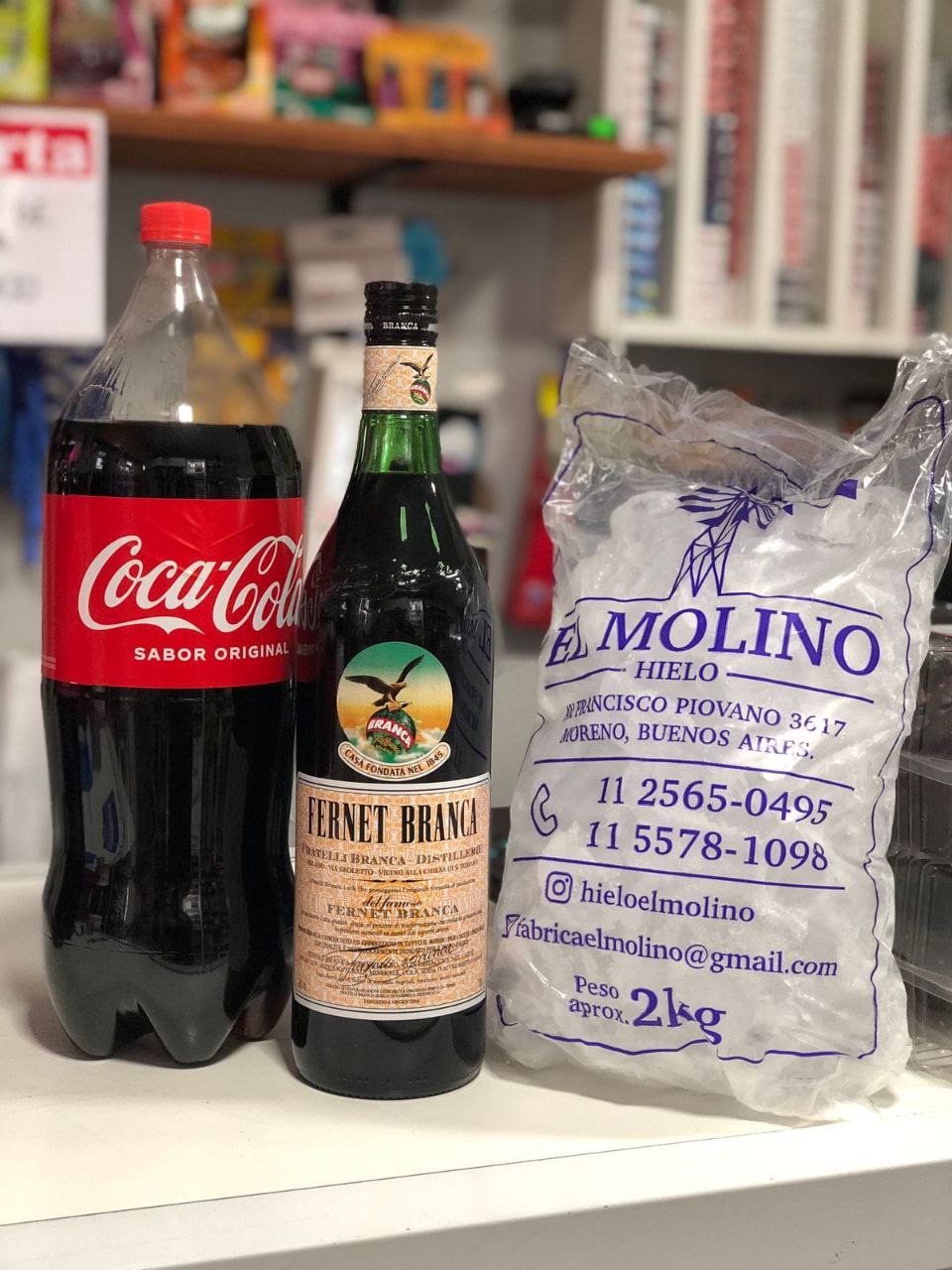 Fernet 450ml + Coca Cola 2.25L