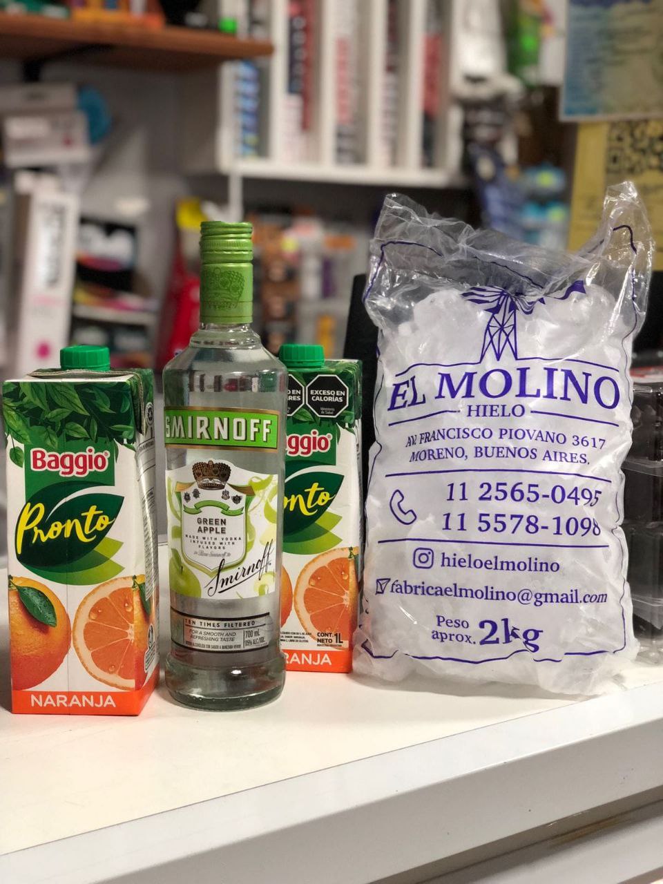 Smirnoff + Baggios